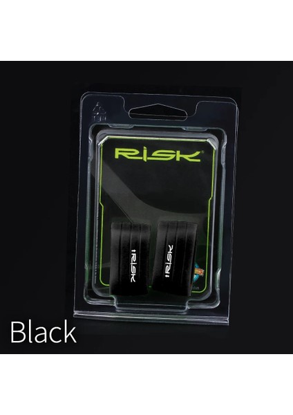 Siyah Stil 1 Çift Risk Bisiklet Gidon Bant Silikon Sabit Halka Sabitleme Döngüler Yaka Tutma Kol Yol Bisikleti Sarma Kemeri (Yurt Dışından)