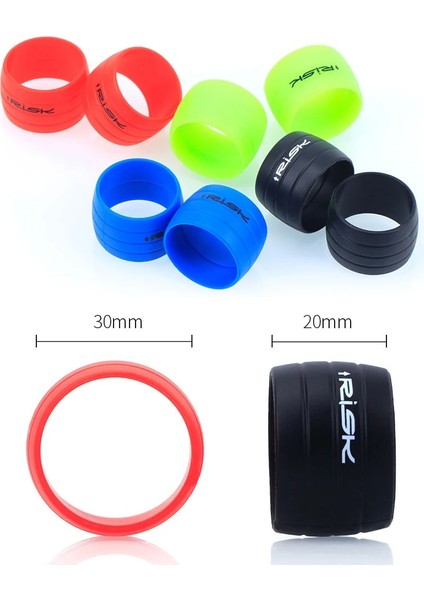 Siyah Stil 1 Çift Risk Bisiklet Gidon Bant Silikon Sabit Halka Sabitleme Döngüler Yaka Tutma Kol Yol Bisikleti Sarma Kemeri (Yurt Dışından) fırsatları