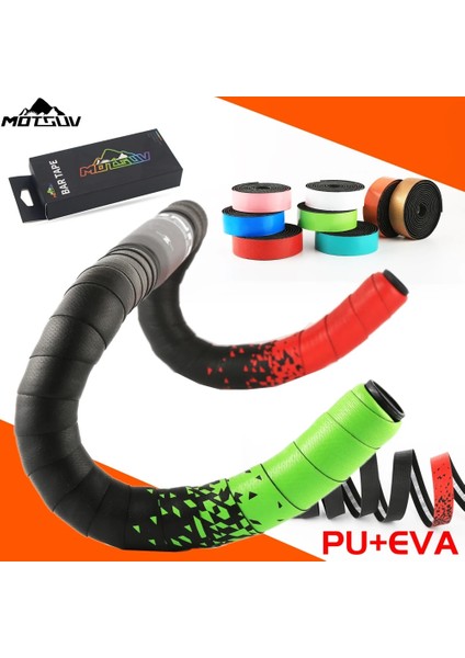 Bianchi Tarzı Motsuv Bisiklet Gidon Bandı Yol Bisikleti Kamuflaj Kolu Kemer Çözgü Bar Fişleri ile 1 Çift Pu + Eva Yarış Kavrama Bisiklet Aksesuarları (Yurt Dışından) fiyatları