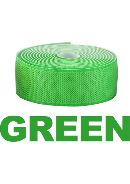 BT-001-YEŞIL Stil Og-Evkın Bisiklet Gidon Bandı Yol Bisikleti Bar Bandı Pu Bisiklet Gidon Bandı Bisiklet Sönümleme Titreşim Önleyici Sargı Bisiklet Aksesuarları (Yurt Dışından)