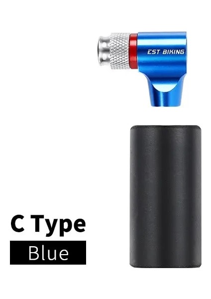 C Klasik Mavi Tarzı Batı Bıkııng Co2 Pompası Bisiklet Mini El Pompası Mtb Yol Bisikleti Hava Şişirme Schrader Presta Vana Adaptörü Top Bisiklet Aksesuarları (Yurt Dışından)