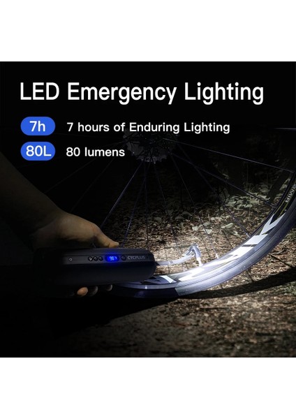Siyah Stil Cycplus Mini Bisiklet El Pompası Elektrikli Akıllı Hava Şişirme Yüksek Basınçlı Bisiklet Bisiklet Aksesuarları Ayak Topu Araba Mtb Lastikleri (Yurt Dışından)