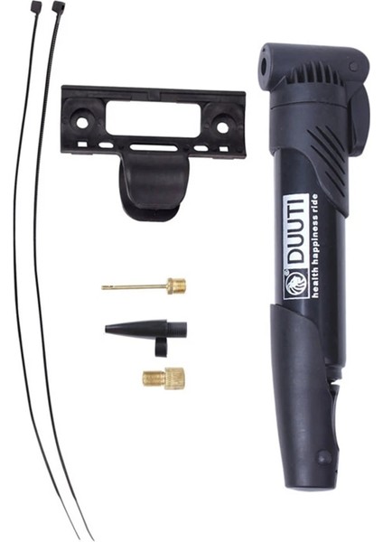 Siyah Stil Duutı Mini Taşınabilir Bisiklet Pompası Yüksek Mukavemetli Plastik Bisiklet Hızlı Hava Pompası Dağ Yol Bisikleti Şişme Tüp Bisiklet Araçları (Yurt Dışından)