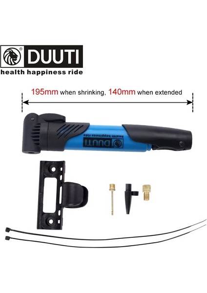 B Stili Mavi Stili Pcycling Mini Bisiklet Pompası Alüminyum Alaşımlı Bisiklet El Hava Pompası Top Lastik Şişirme Mtb Dağ Yol Bisikleti Avfv Için Pumı (Yurt Dışından)
