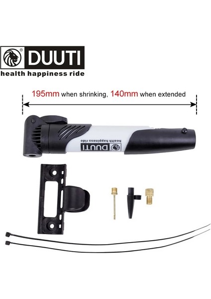 B Stili Beyaz Stil Pcycling Mini Bisiklet Pompası Alüminyum Alaşımlı Bisiklet El Hava Pompası Top Lastik Şişirme Mtb Dağ Yol Bisikleti Avfv Için Pumı (Yurt Dışından)