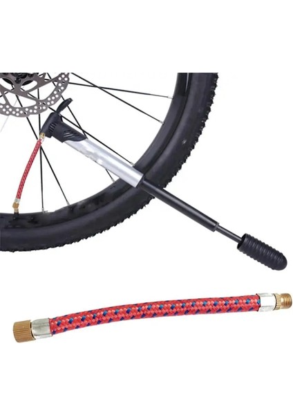 Kırmızı Stil Yeni Pompa Şişirme Bisiklet Pompası Adaptör Seti Iğneli Vana Futbol Konnektörü Hava Yatağı Lastik Bisiklet Pompalama Şişirme Bomba De Bicicleta (Yurt Dışından) modelleri