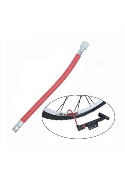 Kırmızı Stil Yeni Pompa Şişirme Bisiklet Pompası Adaptör Seti Iğneli Vana Futbol Konnektörü Hava Yatağı Lastik Bisiklet Pompalama Şişirme Bomba De Bicicleta (Yurt Dışından) fırsatları