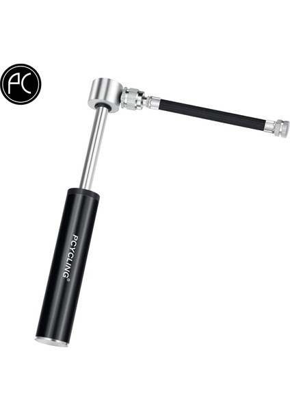 C Stili Stili Pcycling Mini Bisiklet Pompası Alüminyum Alaşımlı Bisiklet El Hava Pompası Top Lastik Şişirme Mtb Dağ Yol Bisikleti Avfv Için Pumı (Yurt Dışından)