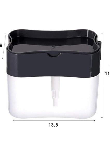 2'si Bir Arada Süngerli Sıvı Deterjan Dispenser