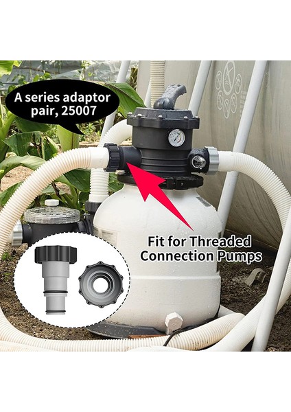 Yakalı Dişli Bağlantılı Havuz Hortum Adaptörü Pompa Bakım Parçaları Podazz (Yurt Dışından) fırsatları