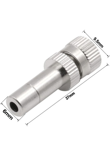 10 Adet 6mm Nemlendirme ve Tozsuzlaştırma Soğutma Atomize Yağmurlama Hızlı Takılabilir Sis Sisleme Nozulu, Model: 0.5mm (Yurt Dışından) fırsatları
