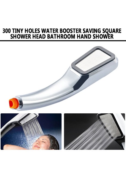 300 Küçük Delik Hidrofor Tasarruflu Kare Duş Başlığı Banyo El Duşu (Yurt Dışından) modelleri