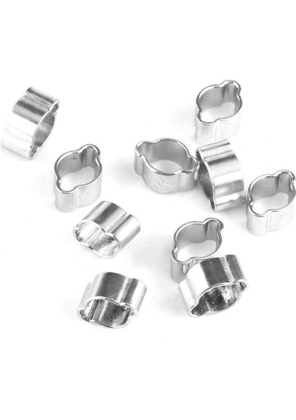 10 Çinko Çift Kulak Klipsi 2 Yakıt Hortumu Benzin Borusu Silikon Kelepçe Klipleri (Yurt Dışından)
