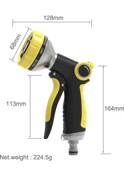 Karcher Için Jaeee Bahçe Su Hortumu Memesi, Sprey ile Basınçlı Araba Yıkama Hortumu Bahçe Sulama Borusu Boru Yağmurlama Su Hortumu (Yurt Dışından)