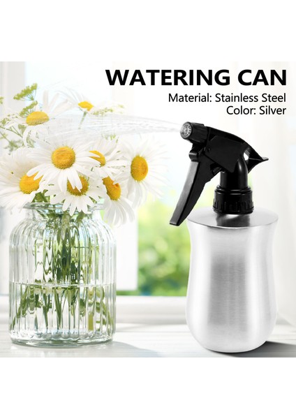 350ML Paslanmaz Çelik Sulama Kovası Bitki Sprey Şişesi Gümüş (Yurt Dışından) fiyatları