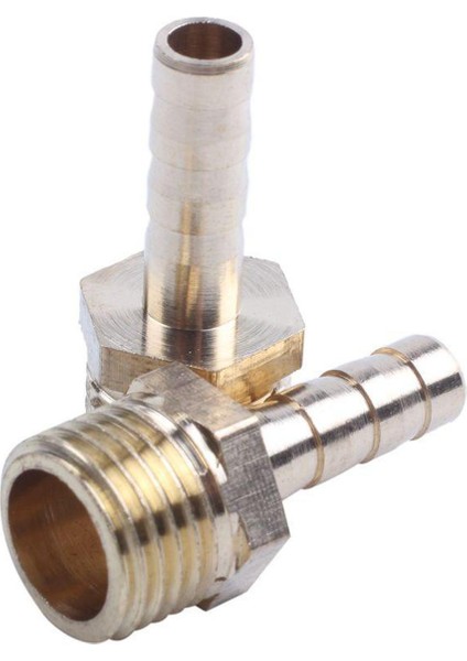 Adet Pirinç 6mm Yakıt Gaz Hortumu Diken 1/4 Inç Erkek Dişli Bağlantı Bağlantısı Altın (Yurt Dışından)