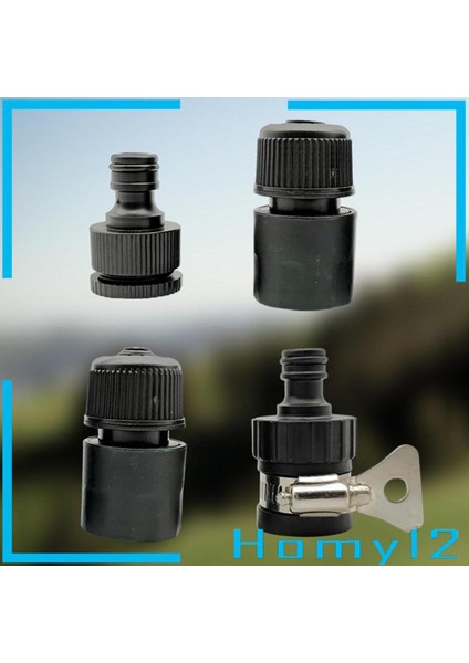 [homyl2] 4 Parça Bahçe Su Hortumu Bağlantı Parçaları Adaptör Konnektörü Bahçe Çim Aracı (Yurt Dışından)