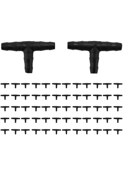 200 Adet Baed Tee Bağlantı Parçaları, 1/4 Inç Su Hortumu Konnektörleri Için (Yurt Dışından)