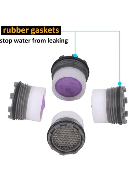 1.2gpm Musluk Parçası Ekleme Filtresi, Kısıtlayıcı Havalandırıcı, 16.5mm, 4'lü Paket (Yurt Dışından) indirimleri