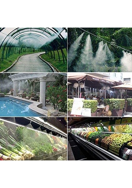 Xhhdqes 20 Paket Pirinç Sisleme Nozulları Tee, Dış Mekan Soğutma Sistemi Için Toz Kontrolü Sis Nozulu Yağmurlama Sistemi 0,3 mm (Yurt Dışından) indirimleri