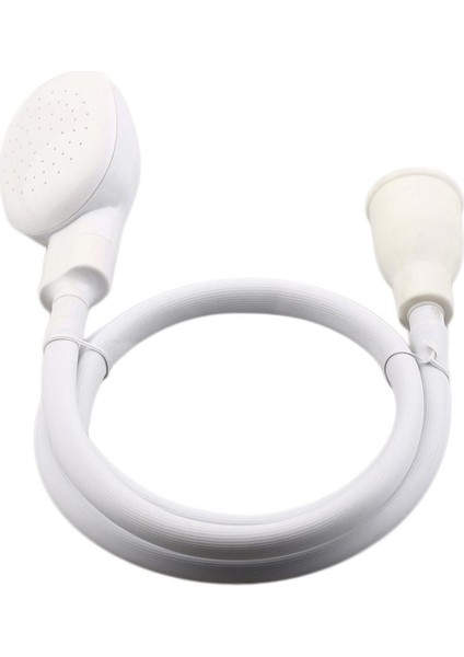 Lavabo Yıkama Saç Duş Başlığı Sprey Drenaj Süzgeç Banyo Hortumu Pet Lave Su - Beyaz (Yurt Dışından)