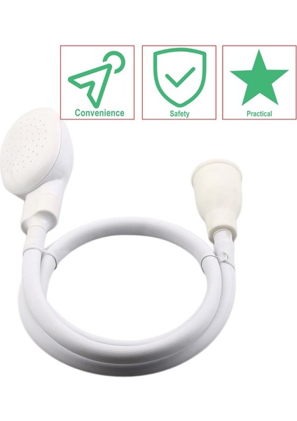 Lavabo Yıkama Saç Duş Başlığı Sprey Drenaj Süzgeç Banyo Hortumu Pet Lave Su - Beyaz (Yurt Dışından) fırsatları