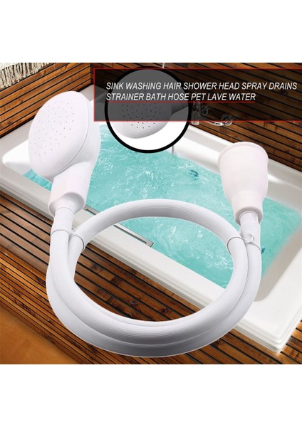 Lavabo Yıkama Saç Duş Başlığı Sprey Drenaj Süzgeç Banyo Hortumu Pet Lave Su - Beyaz (Yurt Dışından) indirimleri