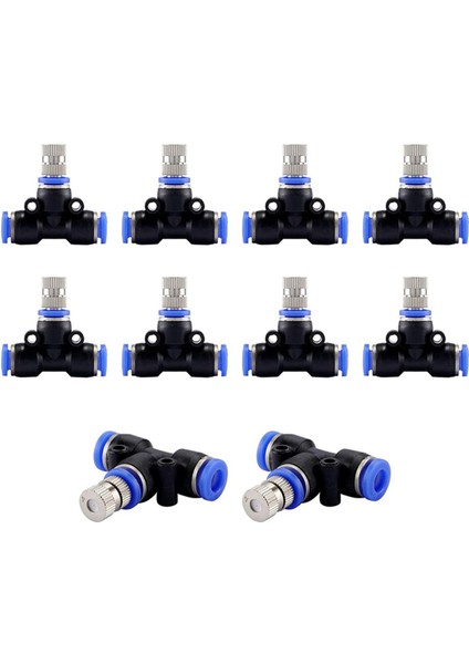 Zoroom Sisleme Memesi Kiti 1/4-Iç Memesi ile Sprey Soğutma Cihazı Konnektörleri Açık Su Mister Soğutma Sistemi 10 Adet (Yurt Dışından)