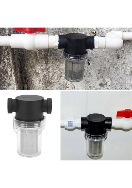 2x Araba Yıkama Filtresi 1/2 Inç Inline Mesh Süzgeç Su Pompası (Yurt Dışından)