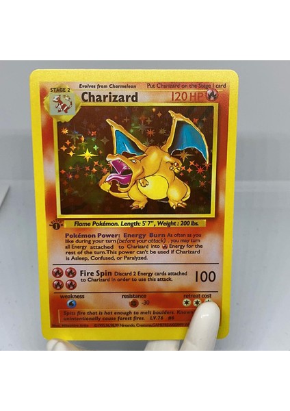 Yenı 11 Adet 1996 Yıl Dıy Pokemon Flash Kartlar Charizard Blastoise Venusaur Ninetales Mewtwo Zapdos Oyun Koleksiyonu Kartları Oyuncaklar (Yurt Dışından)