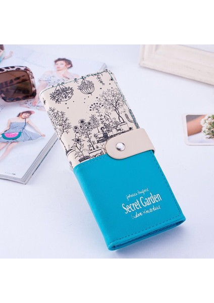 2019 Gizli Bahçe Tarzı Kadın Cüzdan Bayan Deri Çanta Gövde Kart Tutucu Kadın Carteras Mujer Monederos Kadın Para Çantası (Yurt Dışından) modelleri