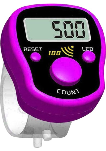 Adet Taşınabilir Elektronik Dijital Sayaç Mini LCD El Parmak Yüzük Tally Sayaç Dikiş Işaretleyici Plastik Sıra Sayacı (Yurt Dışından)