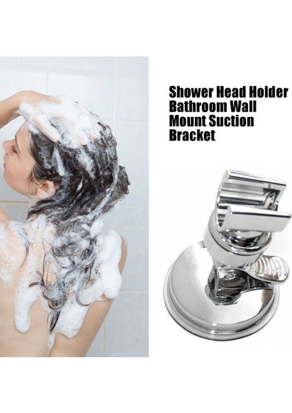 Duş Başlığı Tutucu Banyo Duvara Montaj Emme Braketi-Gümüş (Yurt Dışından) modelleri