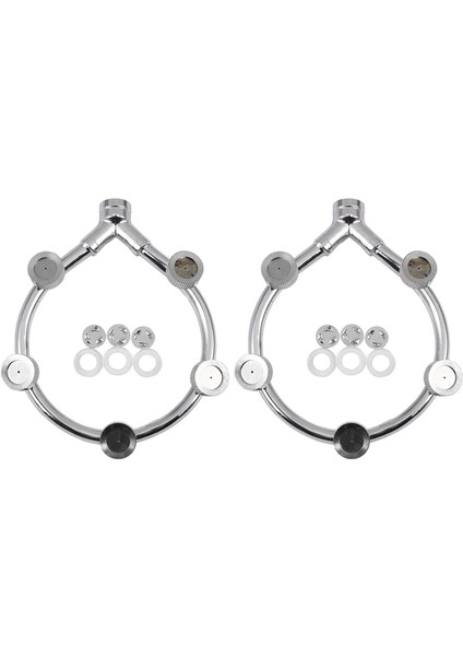 Srıwen 3x Paslanmaz Çelik Fan Halkası 5 Nozul Koltuklu Püskürtücü Su Buharlı Vantilatör Halkası Su Püskürtücü Ince Sis Halkası (Yurt Dışından) indirimleri