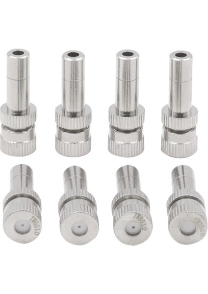 10 Adet 6mm Nemlendirme ve Tozsuzlaştırma Soğutma Atomize Yağmurlama Hızlı Takılabilir Sis Sisleme Nozulu, Model: 0.3mm (Yurt Dışından)