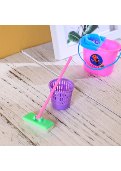 9 Adet/takım Oyna Pretend Süpürge Elektrikli Süpürge Temizleme Seti Oyuncak Dollh-Ouse Aksesuarı (Yurt Dışından) modelleri
