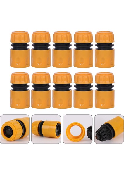 ♚ 10 Adet Geçmeli Bağlantı Konektörü Su Durdurucu Bahçe Hortumu Için Bahçe Hortumu Adaptörü Çift Erkek Boru Bağlantıları (Yurt Dışından) fırsatları