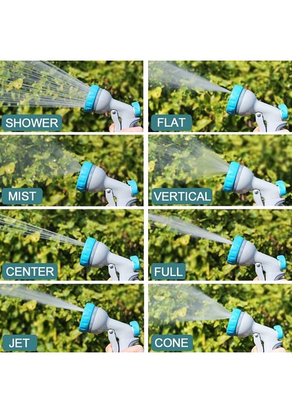 Jaerbee Bahçe Hortumu Nozulları 8 Ayarlanabilir Desenler Hortum Püskürtme Memesi Sulama Aksesuarları Bahçe Sulama Çim Araba Yıkama (Yurt Dışından) fırsatları