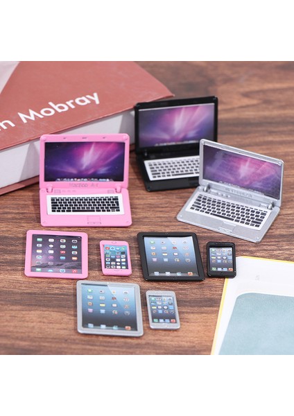 Adet/takım 1/12 Ölçekli Dollhouse Minyatür Cep Tablet Telefon Bilgisayar Bebekler Için Cologo (Yurt Dışından) fiyatları
