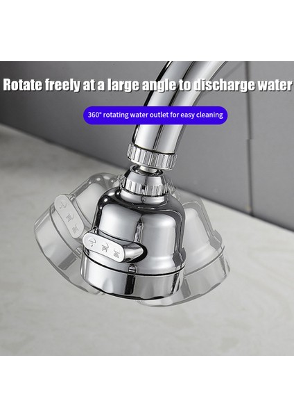 360° Dönebilen Musluk Memesi Ev Su Tasarruflu Duş Filtresi Musluklar Borulu Konektörü Mutfak Musluk Aletleri (Yurt Dışından) fiyatları