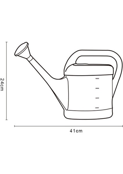 Uzun Nozullu Sulama Kabı ile 2x Bahçe Sulama Kovası Plastik Kapasite (Yurt Dışından) modelleri