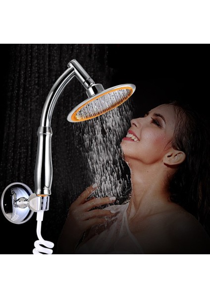 Inç Duş Başlığı Yuvarlak Yağış Püskürtme Başlıkları Banyo Ayarlanabilir Duş Başlığı-Gümüş (Yurt Dışından) indirimleri