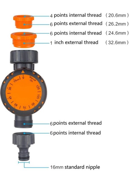 Otomatik Sulama Zamanlayıcısı Mekanik Sulama Zamanlayıcısı Sera Bahçe Sulama Kontrol Cihazı Sulama Kontrol Cihazı Musluk Zamanlayıcısı (Yurt Dışından)