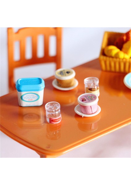 Adet Dollhouse Minyatür Yoğurt Dondurma Oyuncaklar Bebek Maması Mutfak Aksesuarları (Yurt Dışından)