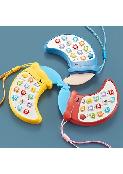 Oyuncak Cep Telefonu Çocuklar Için Bebek Telefonu Oyuncak Işıklar ve Müzik ile Karikatür Ay Telefonu Bebek Yürümeye Başlayan Eğitici Oyuncak Hediyeler (Yurt Dışından) modelleri