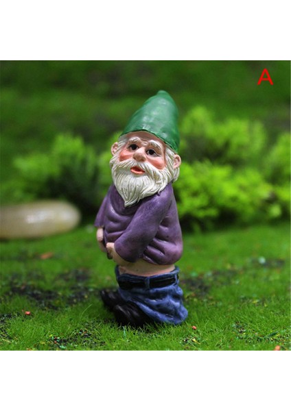 Fairycome Mini Bahçe Gnome Figürleri Reçine Peri Bahçesi Komik Minyatür Cüceler (Yurt Dışından)