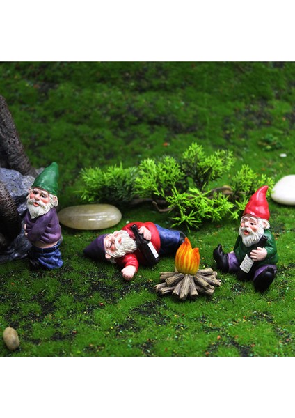 Fairycome Mini Bahçe Gnome Figürleri Reçine Peri Bahçesi Komik Minyatür Cüceler (Yurt Dışından) fırsatları
