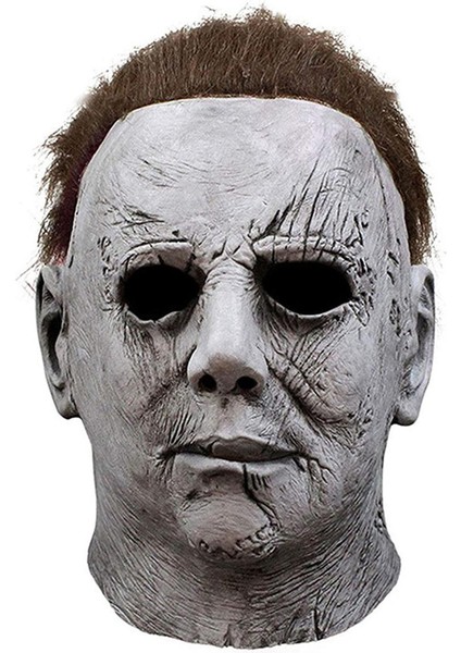Cadılar Bayramı Michael Myers Maskesi Cosplay Korku Korkunç Cosplay Tam Yüz Lateks Kask Cadılar Bayramı Partisi Kostüm Sahne (Yurt Dışından)