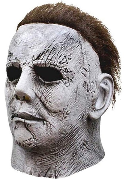 Cadılar Bayramı Michael Myers Maskesi Cosplay Korku Korkunç Cosplay Tam Yüz Lateks Kask Cadılar Bayramı Partisi Kostüm Sahne (Yurt Dışından)