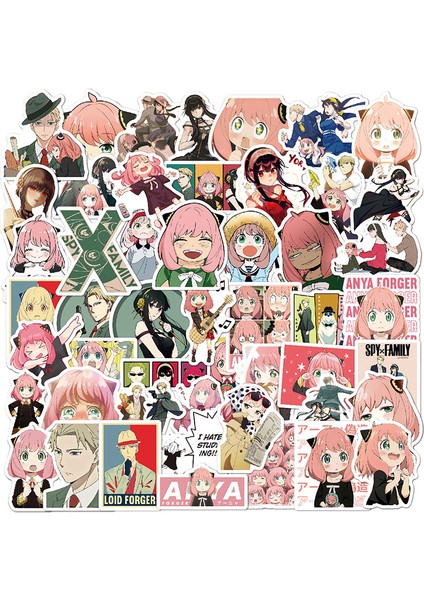 100 Adet/paket Anime Manga Çıkartmalar Karikatür Sevimli Graffiti Çıkartmalar (Yurt Dışından)